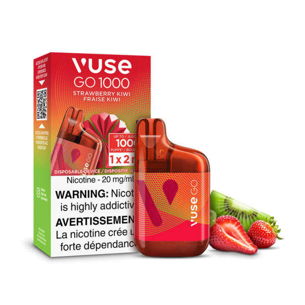 F1-SensoryVisual-1K-StrawberryKiwi-pack.png Strawberry Kiwi Vuse GO 1000 - Disposable Vape