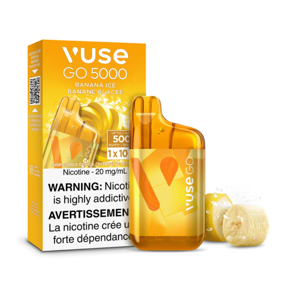F1-SensoryVisual-5K-BananaIce-pack_ba31c352-7455-48e6-b6a2-0932738f6e72.png Banana Ice Vuse GO 5000 - Disposable Vape