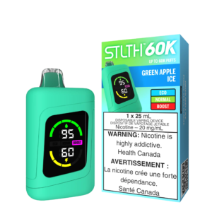 STLTH60K-DEVICE_KITPACKAGE-GREENAPPLEICE.png Green Apple Ice Stlth 60K - Disposable Vape