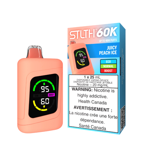 Juicy Peach Ice Stlth 60K - Disposable Vape