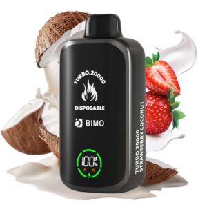 compressed_strawberry-coconut.jpg Bimo vape Turbo 20000 Puffs Strawberry Coconut