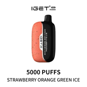 Iget Moon 5000 Puffs Strawberry Orange Green Ice